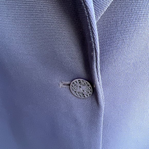 Cartonnier Blazer One Button Style Long Sleeve Collared Wrist Tie Navy Size 10 - Picture 9 of 9